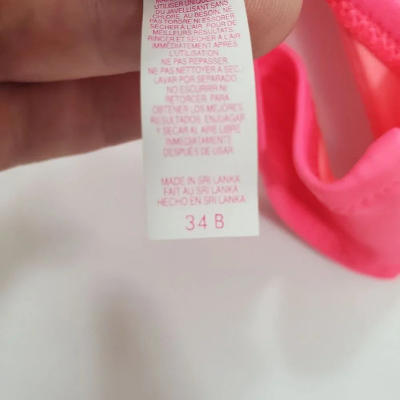 Victoria's‎ Secret Women's Hot Pink Strapless Push Up Underwire Bikini Top 34B - Picture 4 of 6
